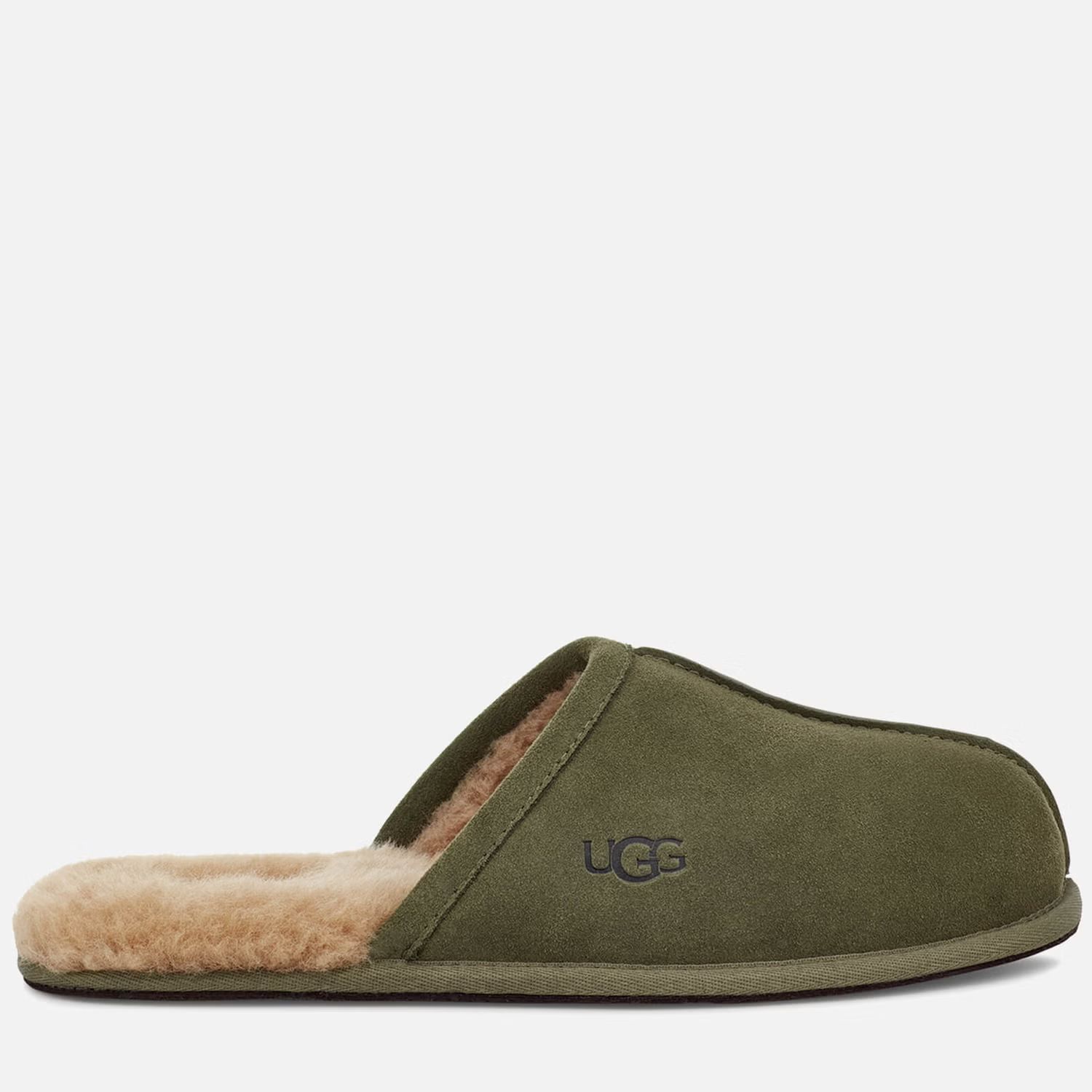 UGG Men's Scuff Suede/Sheepskin Slippers - Burnt Olive | Coggles (Global)