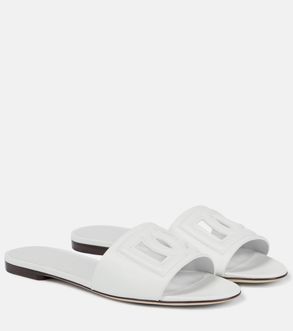 Pantoletten DG aus Leder | Mytheresa (DACH)