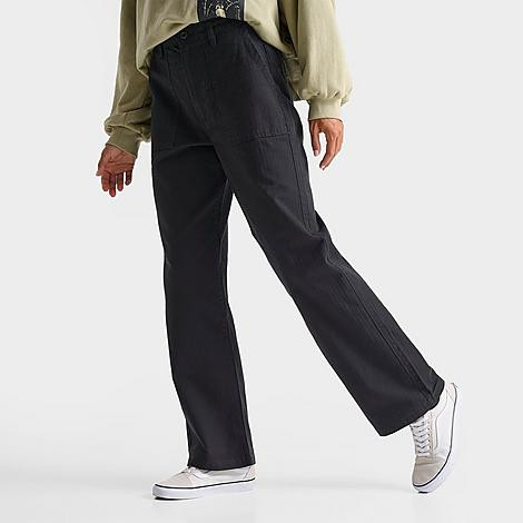 Vans Women's Union Carpenter Pants in Black/Black Size 30 100% Cotton/Denim | Finish Line (US)