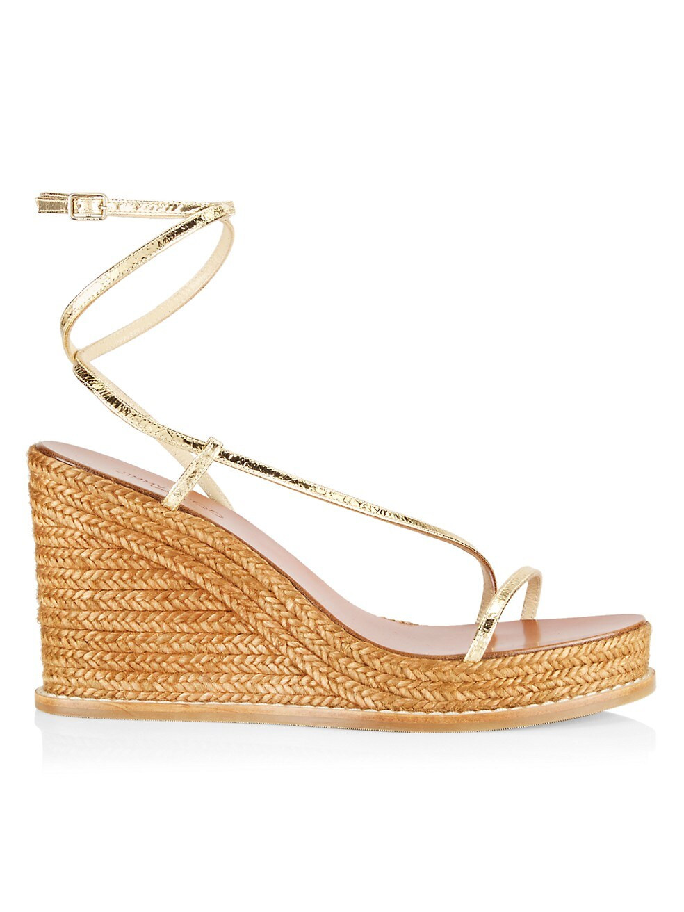 Danai Metallic Leather Wedge Sandals | Saks Fifth Avenue