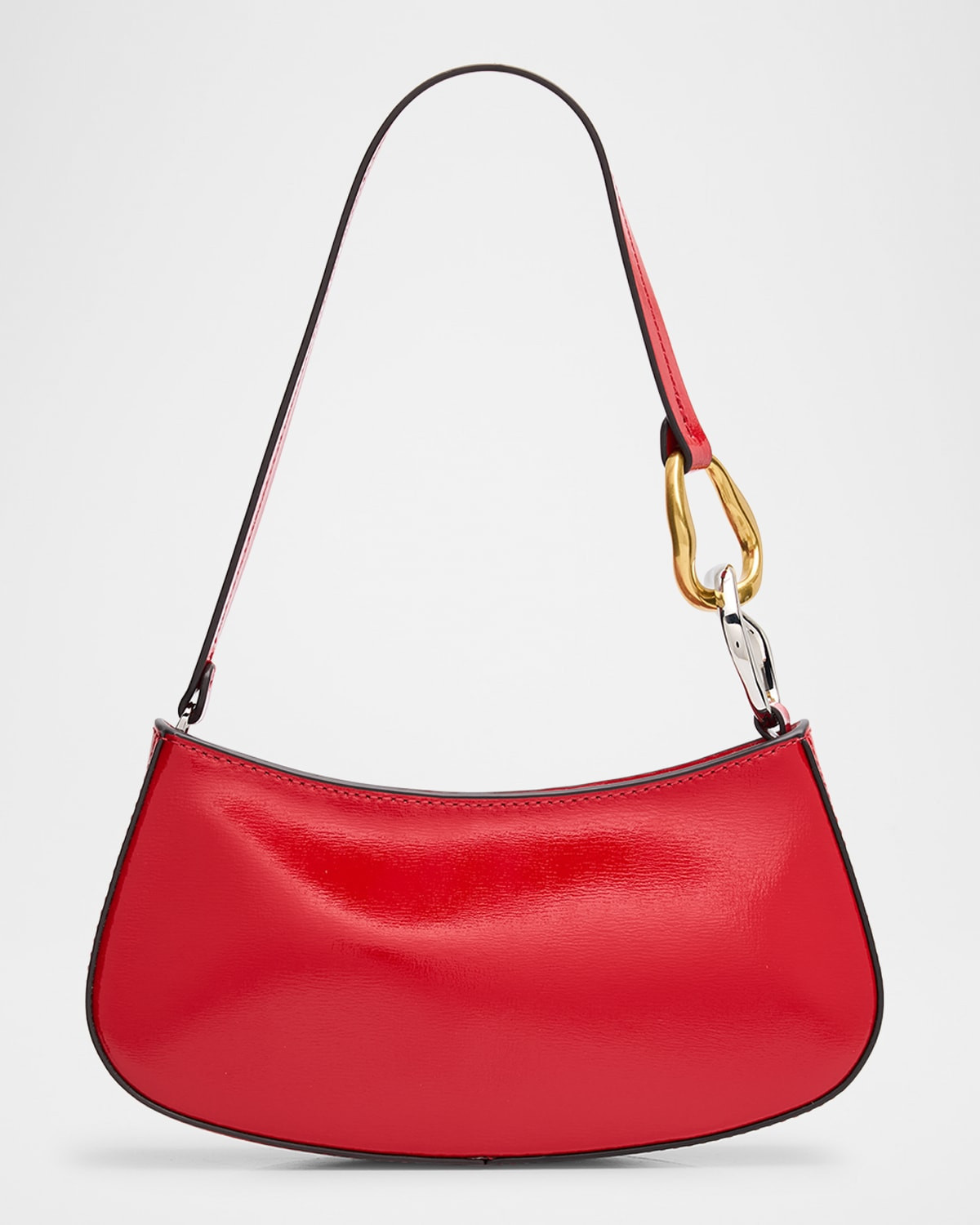 Ollie Zip Leather Shoulder Bag | Neiman Marcus