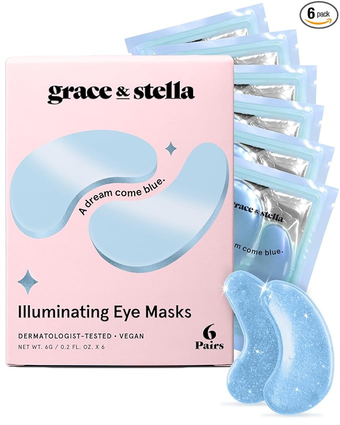 grace & stella Award Winning Under Eye Mask Reduce Dark Circles, Puffy Eyes, Undereye Bags, Wrink... | Amazon (US)