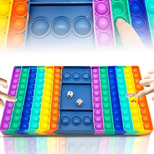 QETRABONE Pop Game Chess Board Push Bubble Sensory Fidget Toy, Chess Board Game Silicone Toy, Hug... | Amazon (US)