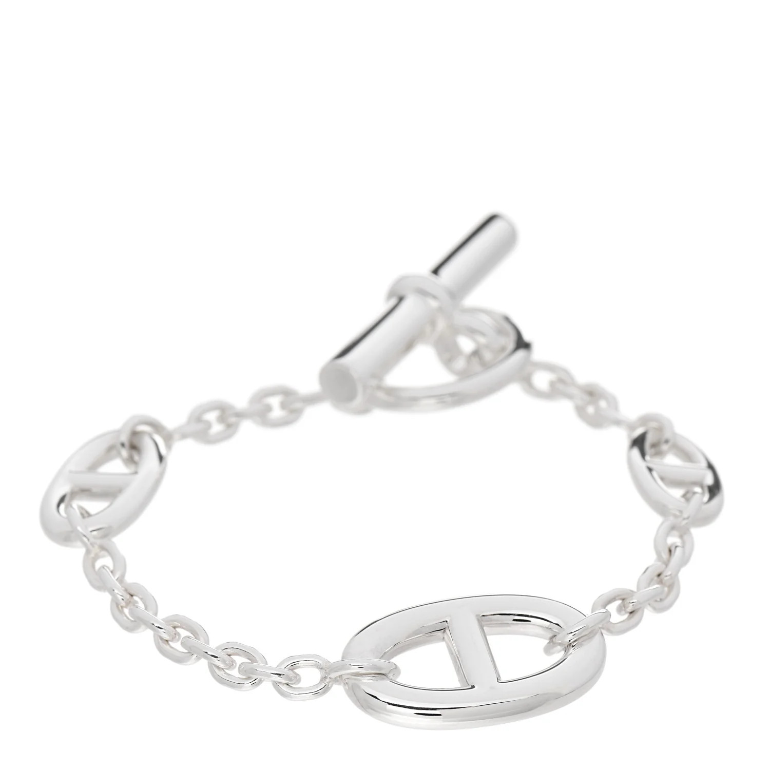 HERMES Sterling Silver Farandole Bracelet SH | FASHIONPHILE (US)