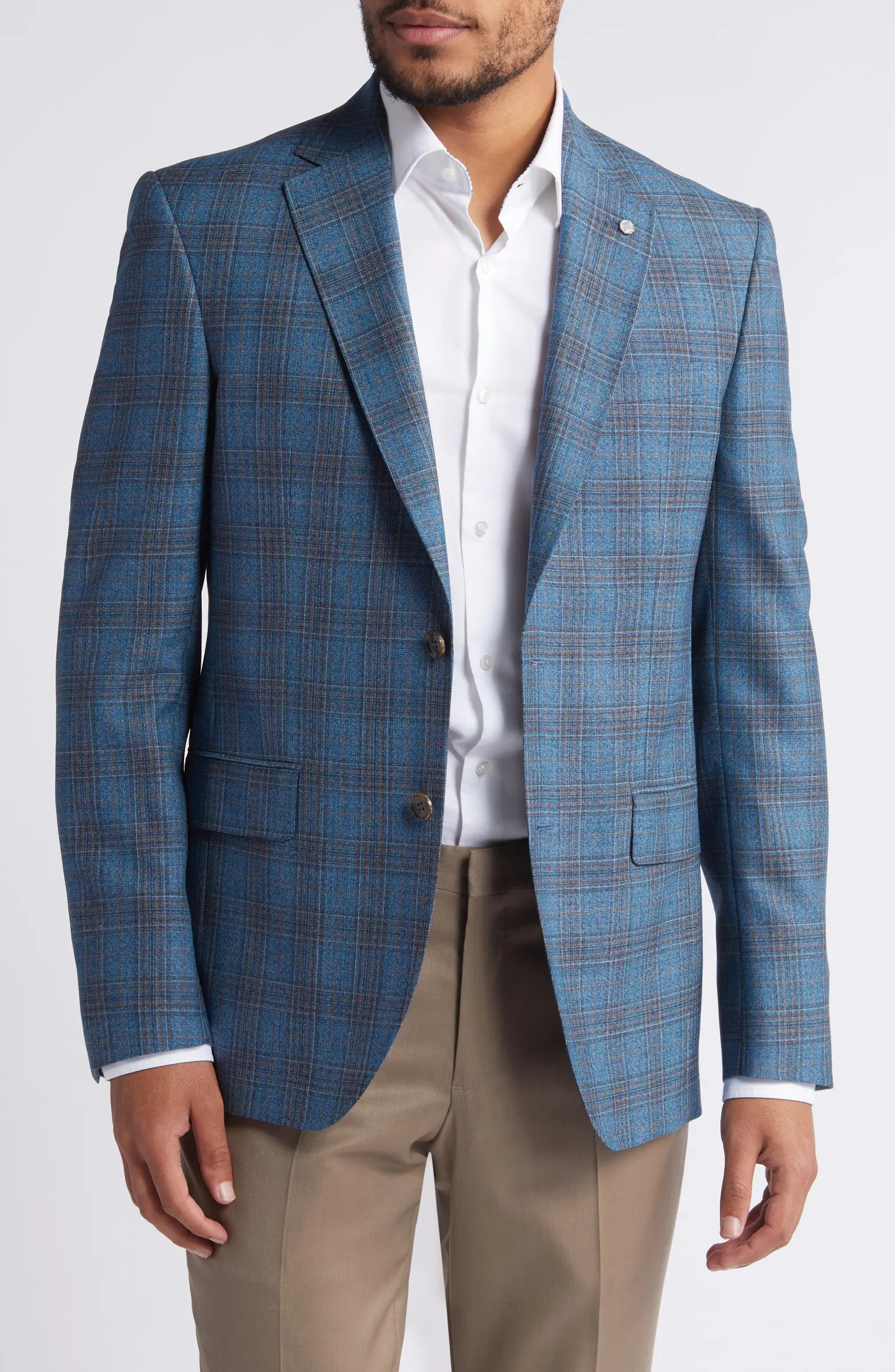 Jay Slim Fit Deco Plaid Wool Sport Coat | Nordstrom