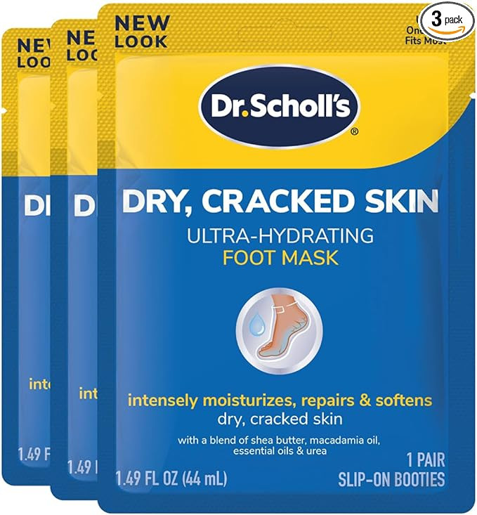 Dr. Scholl's Dry, Cracked Skin Ultra-Hydrating Foot Mask, Intensely Moisturizes Repairs and Softe... | Amazon (US)