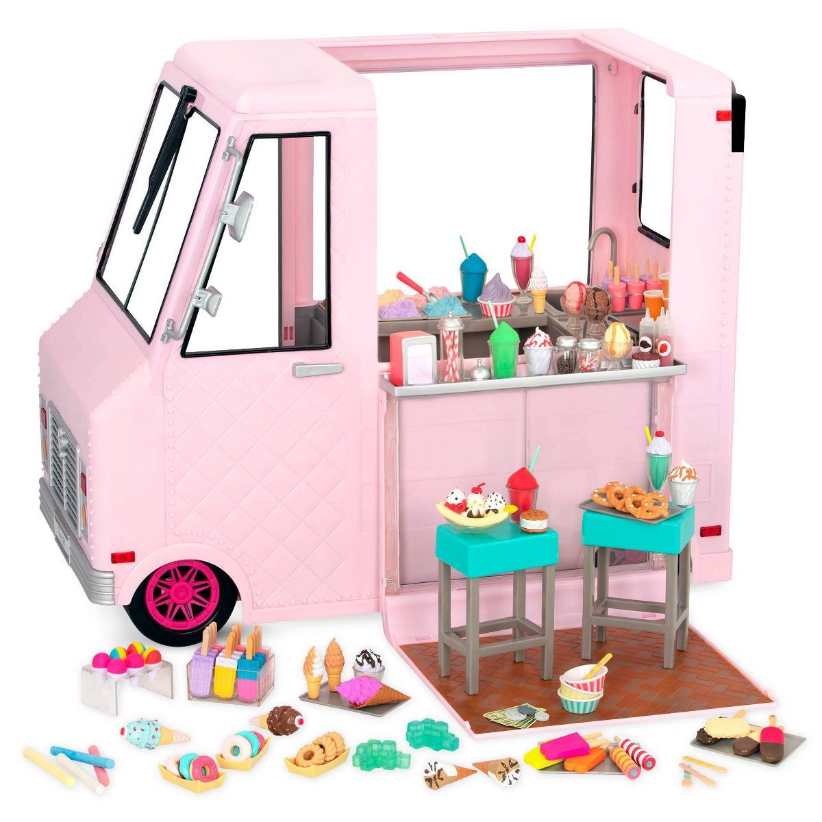 Our Generation Sweet Stop Ice Cream Truck - Pink | Target