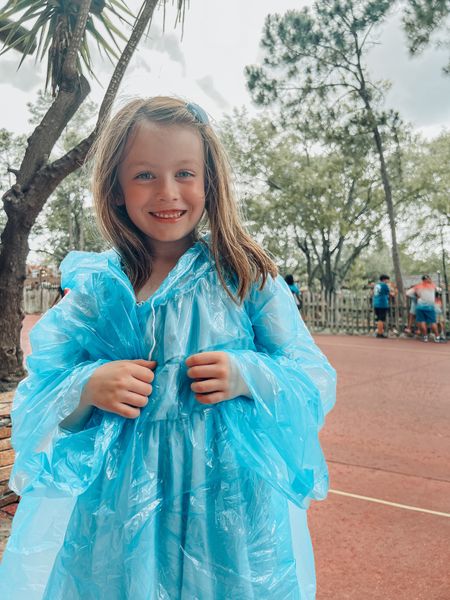Disney trip must have: This light weight rain poncho set of 5! So good for the whole family! 

I love that they took up very little space in my bag! They were light weight which kept us cool in this June heat! 

#LTKtravel #LTKkids #LTKfamily