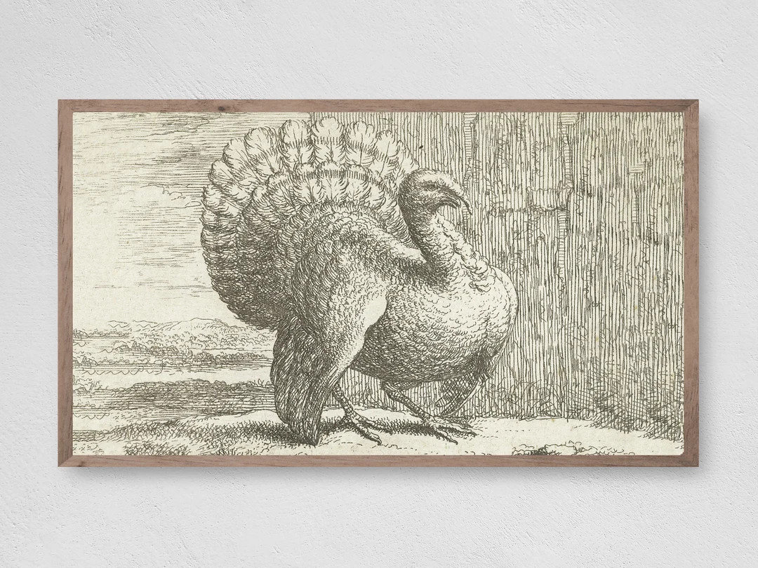 Samsung Frame TV Art Thanksgiving Thanksgiving Turkey - Etsy | Etsy (US)