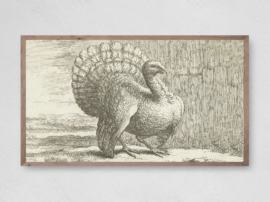 Samsung Frame TV Art Thanksgiving Thanksgiving Turkey - Etsy | Etsy (US)