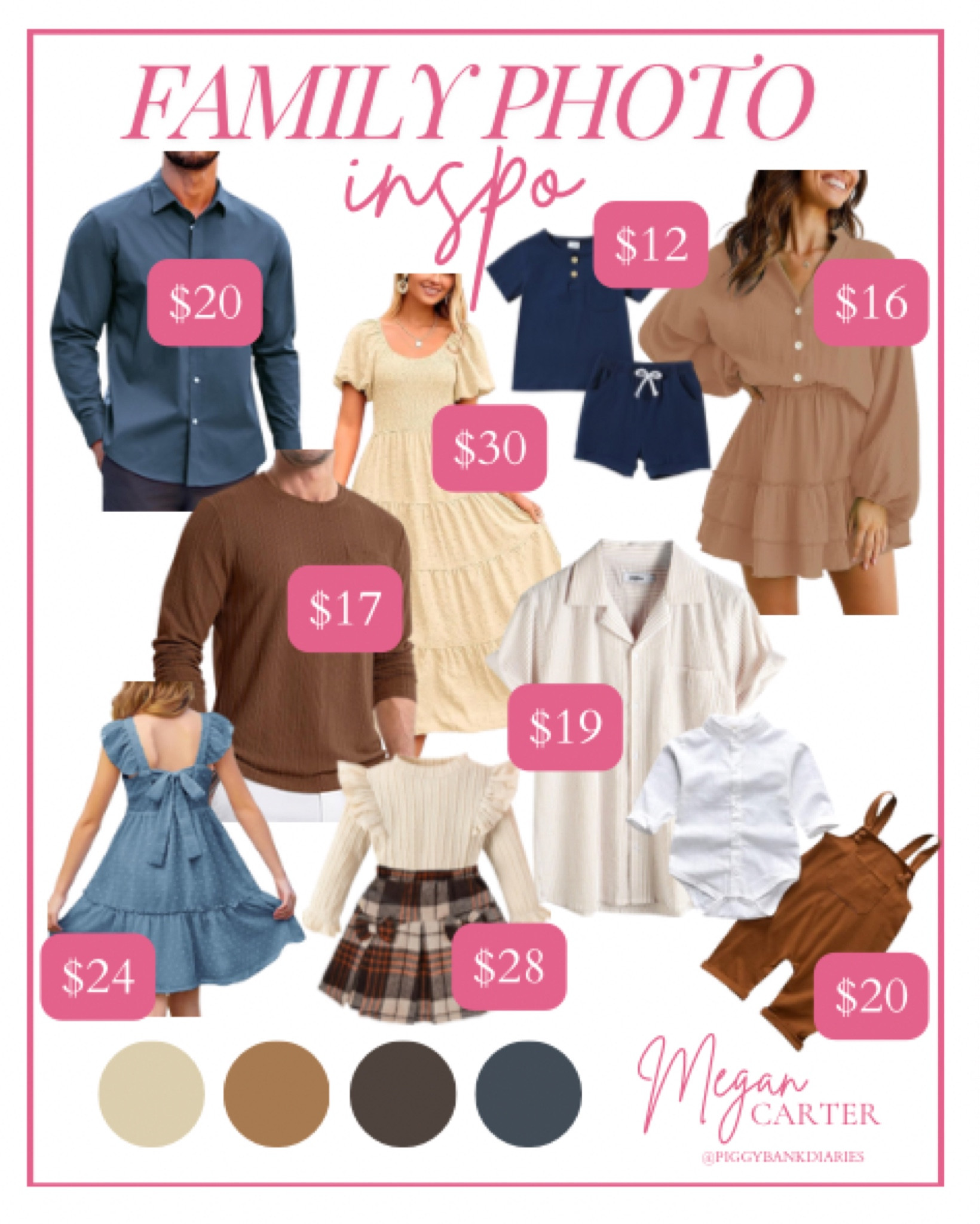 Family photo inspiration, family photos, Christmas card outfits, affordable fashion, Amazon finds 