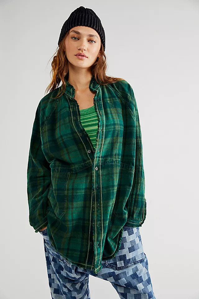 We The Free Summer Daydream Plaid Buttondown | Free People (Global - UK&FR Excluded)