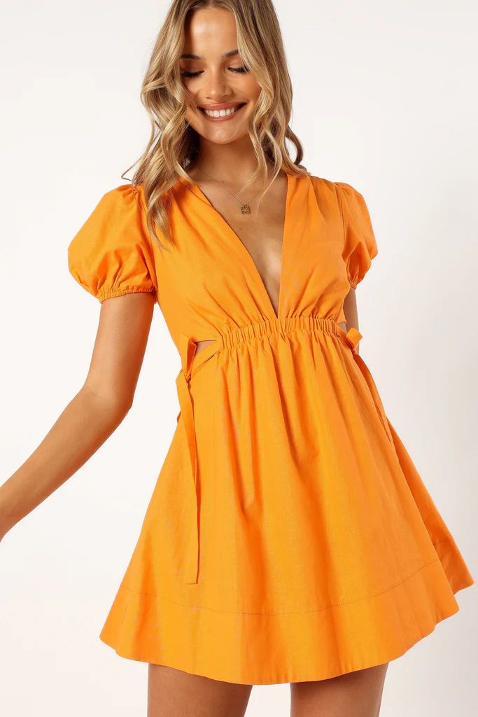 Sachie Cut Out Mini Dress - Orange | Petal & Pup (US)