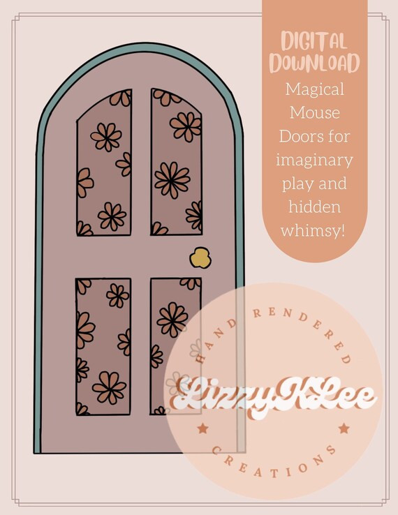 Mauve Mouse Door *Digital Download* | Etsy (US)