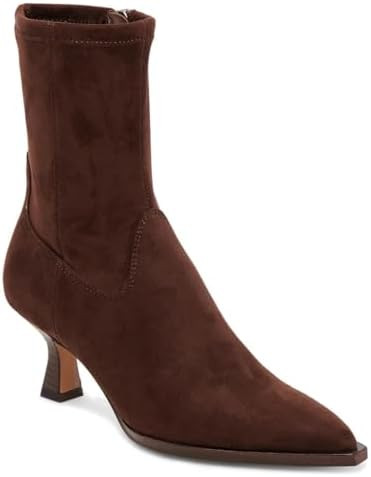 VOMIRA Ankle Boots for Women Pointy Toe Stacked Kitten Heels Black Boots for Women Side Zipper Le... | Amazon (US)