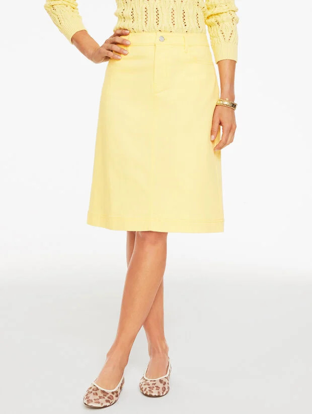 Denim A-Line Skirt | Talbots