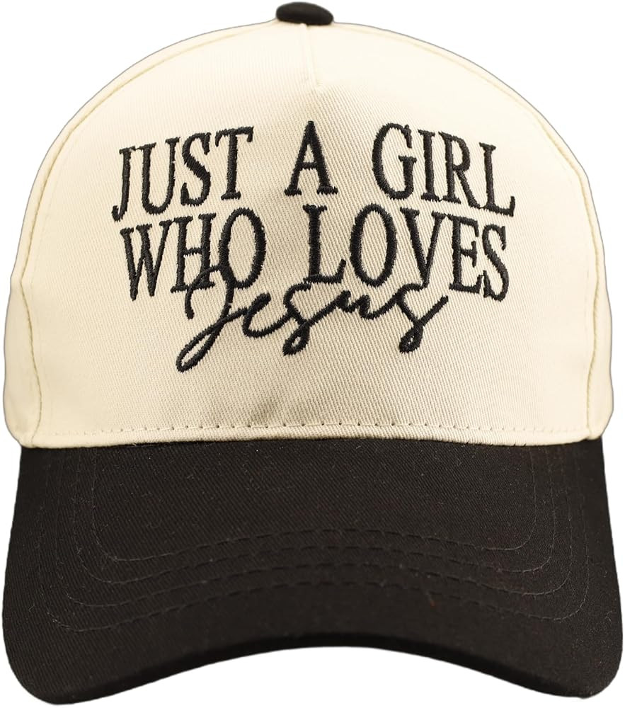 Two Tone Embroidered Lettering Baseball Cap | Amazon (US)