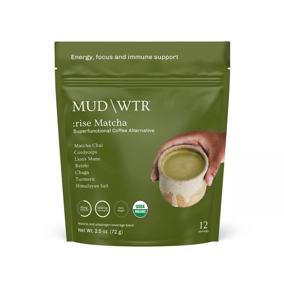 MUD\WTR :rise Matcha Mushroom Coffee Alternative - 12 servings | Target