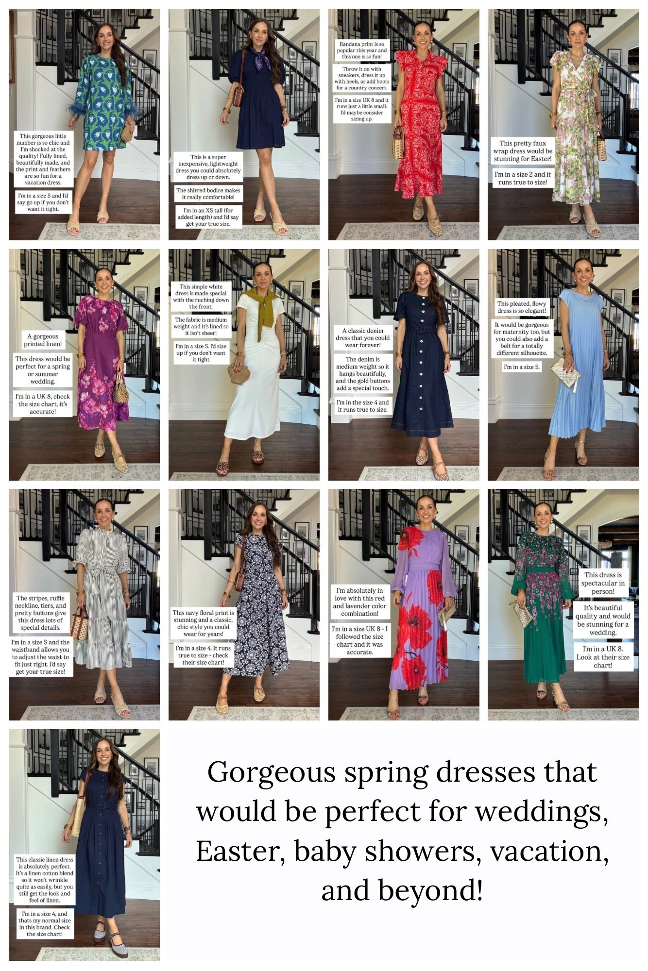 So many beautiful spring dresses that would be perfect for Easter, baby showers, vacation, spring weddings, and beyond!

@NEXT EU @boden @Anthropologie @Macys 