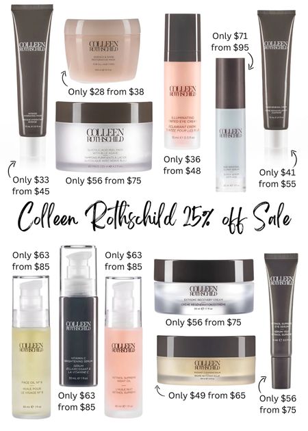 Colleen Rothschild has 25% off of their best sellers and all of my favorite skincare products! Use code BEST25 at checkout.

Clean skincare, clean beauty

#LTKfindsunder50 #LTKbeauty #LTKsalealert