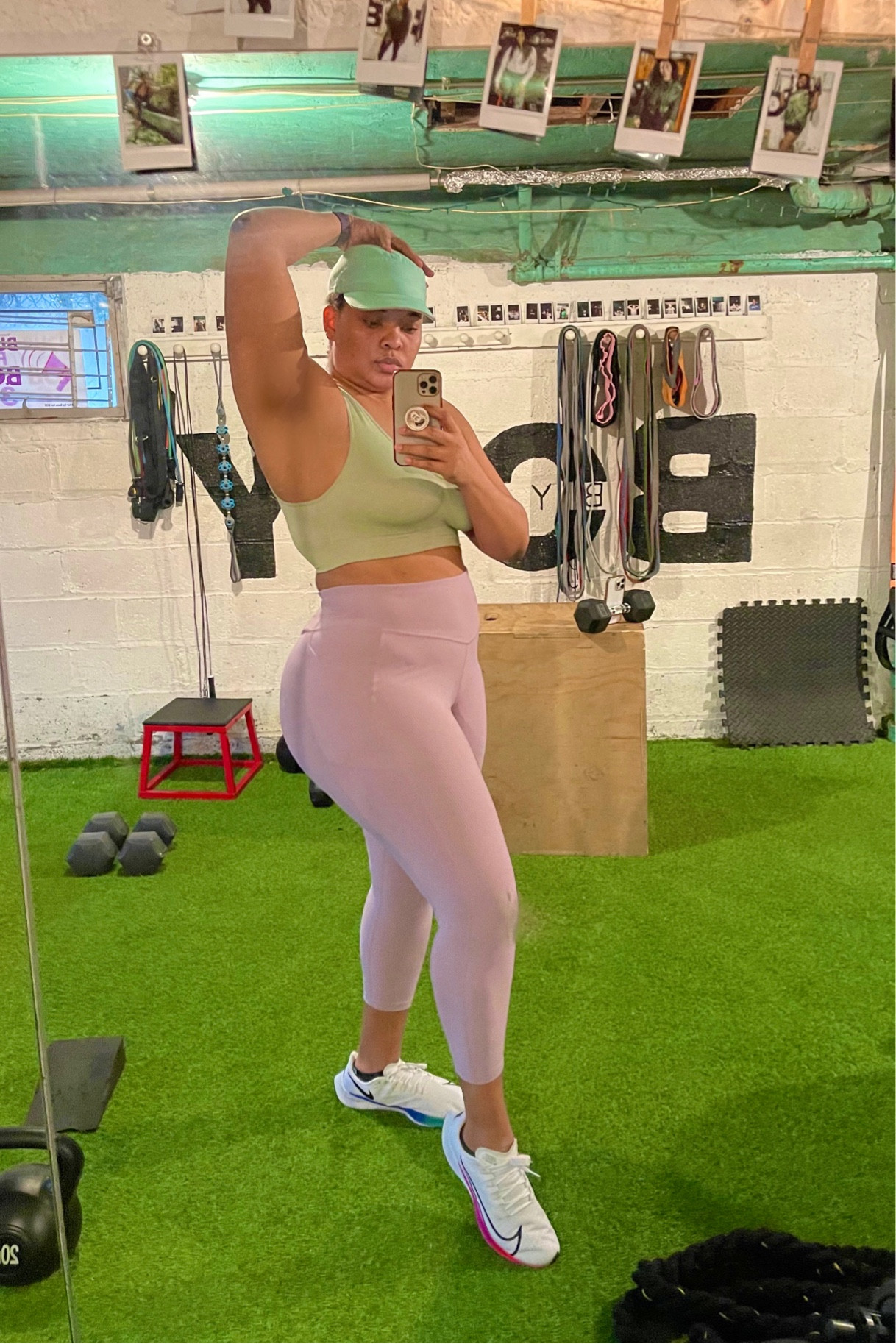 Get into this cute gym fit. When you look good you feel good and you workout even cuter lol

#LTKFind #LTKfit #LTKcurves