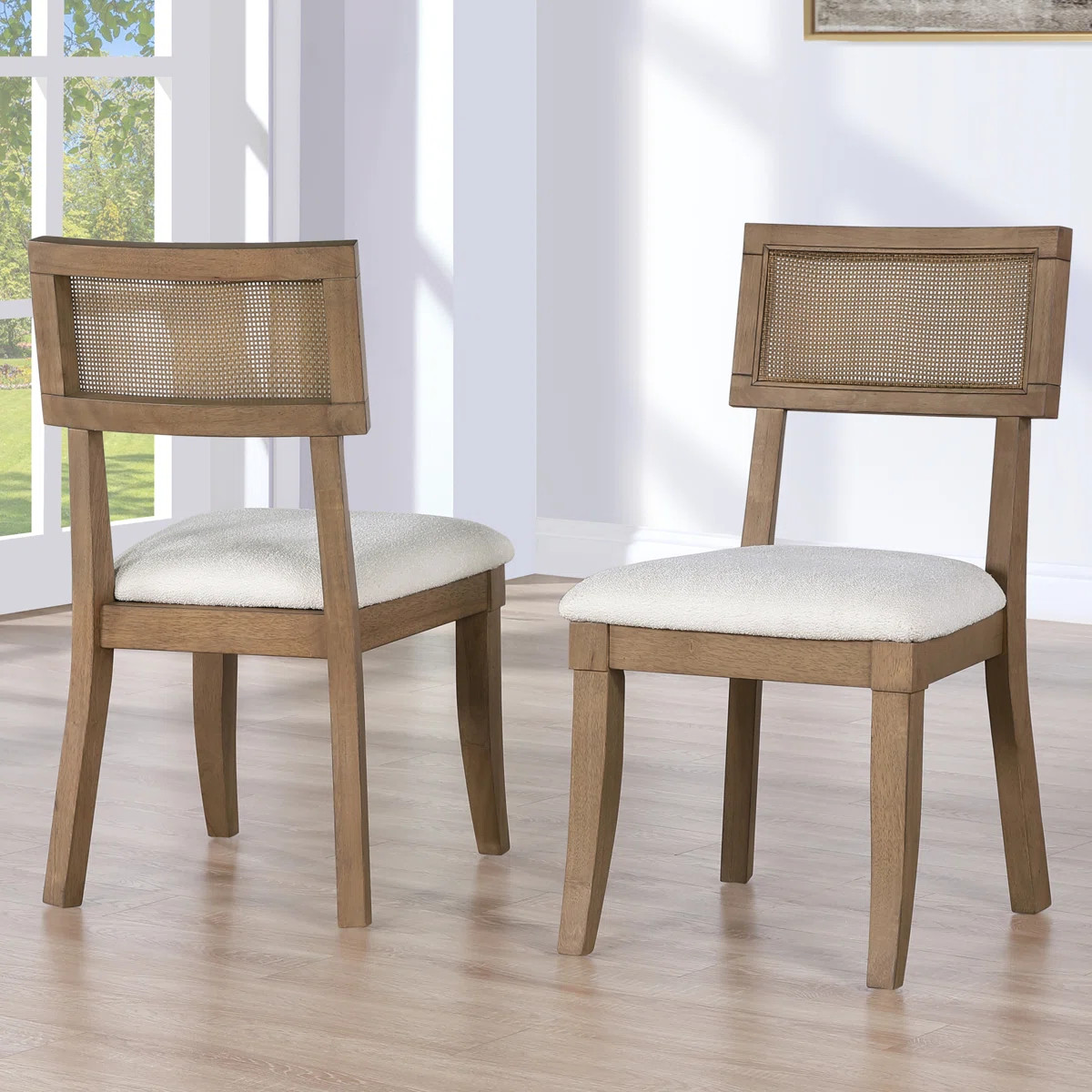 Barry Solid Wood Upholstered Cushion Dining Chair (Set of 2) | Wayfair North America