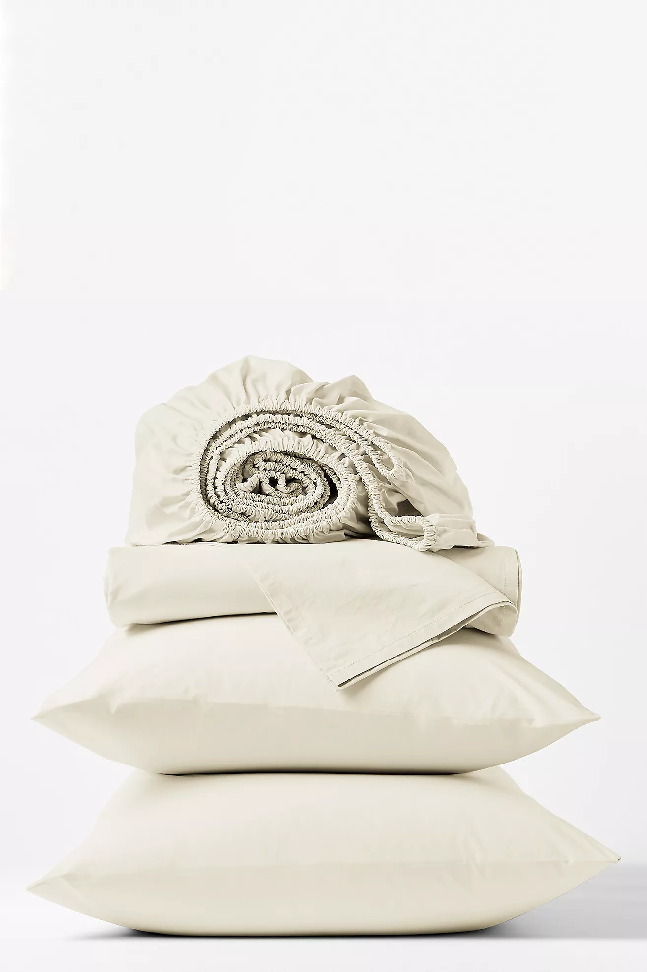 Coyuchi Refined Organic Percale Sheet Set | Anthropologie (US)