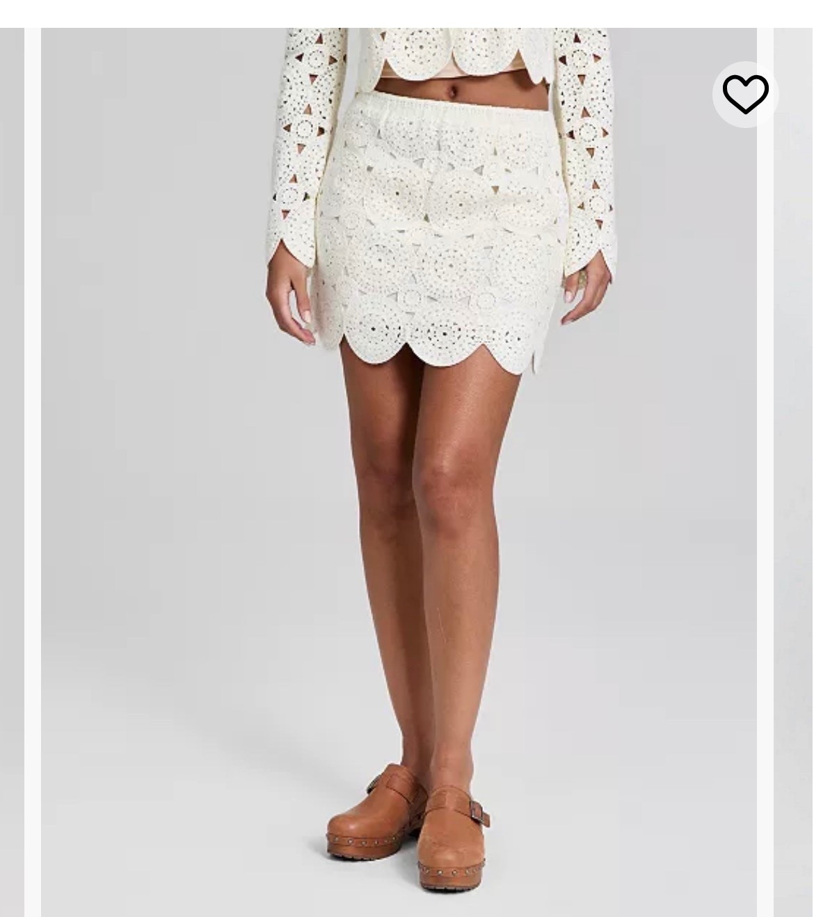 $25 scalloped skirt on trend right now