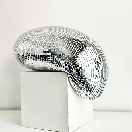 11in Melting Disco Ball Decor-Handmade Mirror Ball Aesthetic Room Decor Melted Disco Ball for Dec... | Amazon (US)