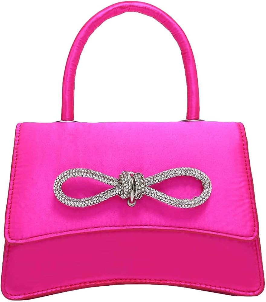 QWINEE Women's Mini Evening Bag Rhinestone Decorated Clutch Purse Prom Bags Sparkle Mini Square H... | Amazon (US)