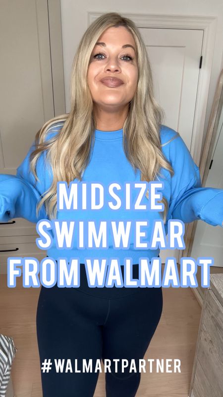 Midsize Approved Swimwear from @walmartfashion 😍💙 wearing size XL in all! #WalmartPartner #WalmartFashion 

#LTKplussize #LTKswim #LTKmidsize
