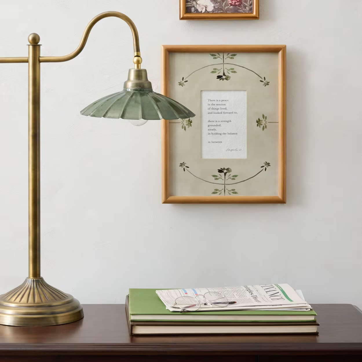 The Balance in Between Framed Poem | Magnolia