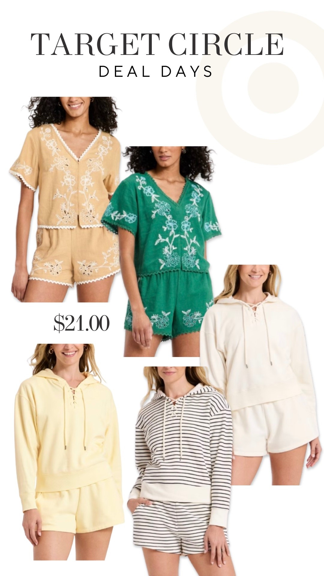 It’s Target Circle Deal Days and the women’s section is so good. Think cute, comfy, and on sale. 

#LTKSwim #LTKgrwm #LTKSaleAlert