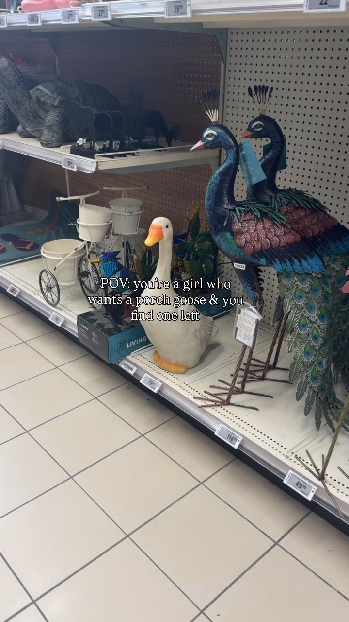 Porch goose
Garden essentials 
Home decor
Garden decor
Trending
