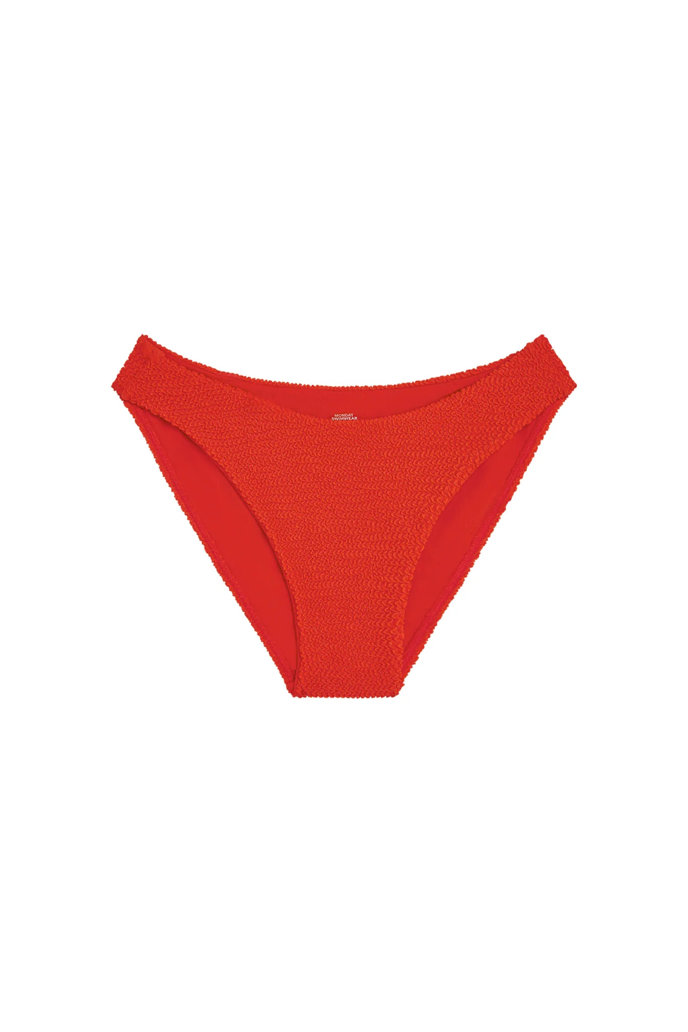 Seychelles Bottom - Chili Pepper Crinkle | Monday Swimwear
