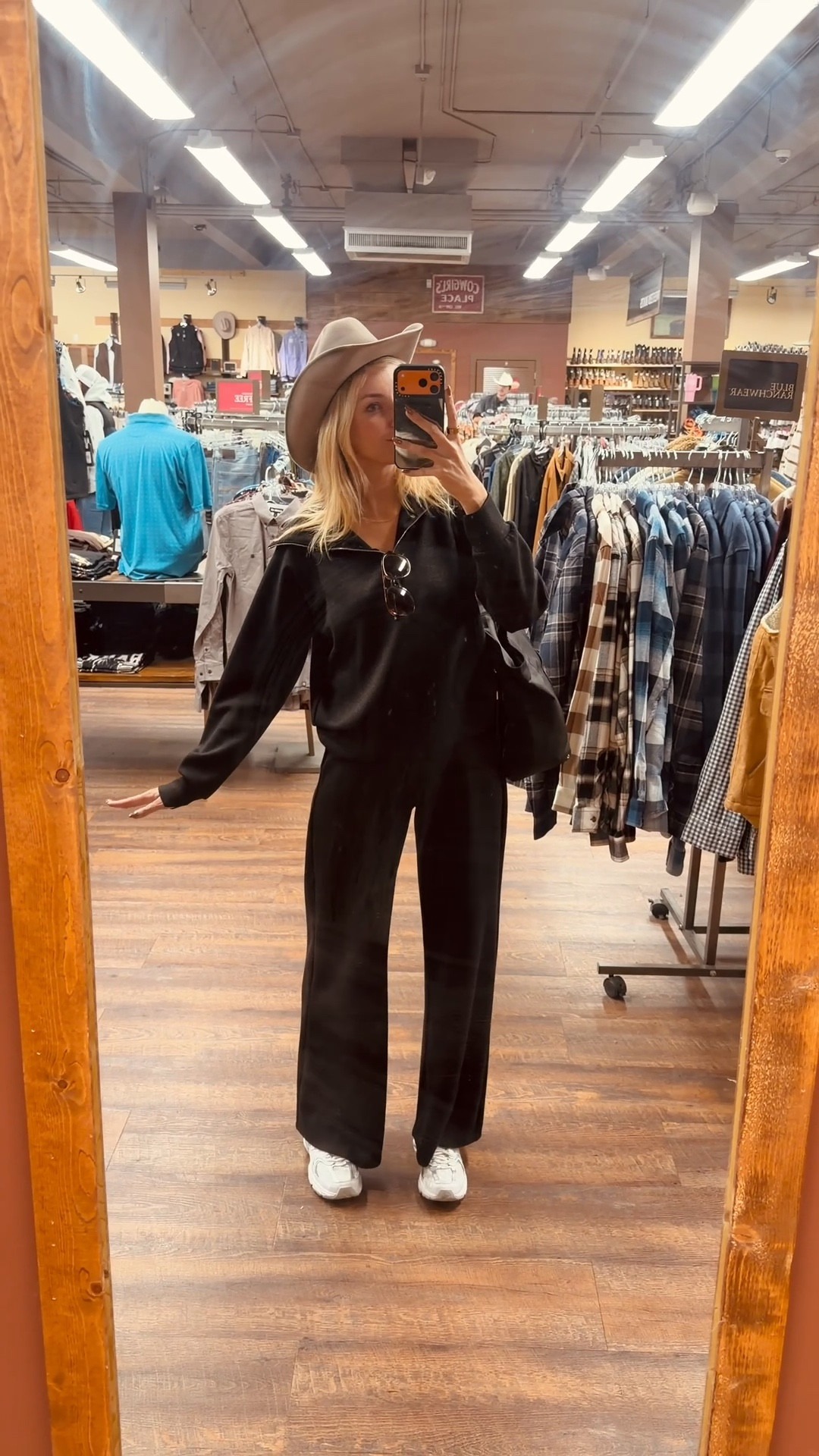 Hi Montana! Straight from the airport - cowboy hat shopping! My travel uniform - Spanx scuba set! 

Travel day, travel outfit, matching set, Spanx set, comfy set 

#LTKTall #LTKStyleTip #LTKTravel