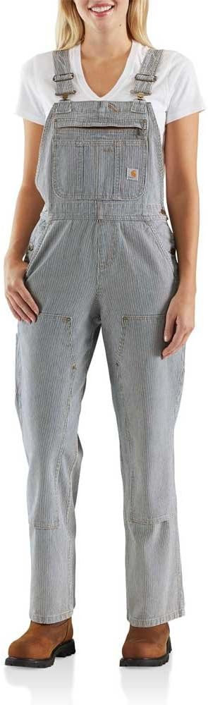 Carhartt Women's Brewster Double Front Bib Overalls | Amazon (US)