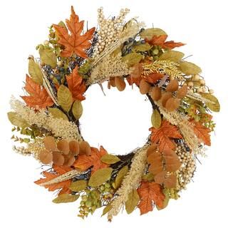 24'' Berry Wheat Wall Wreath by Ashland® | Michaels Stores