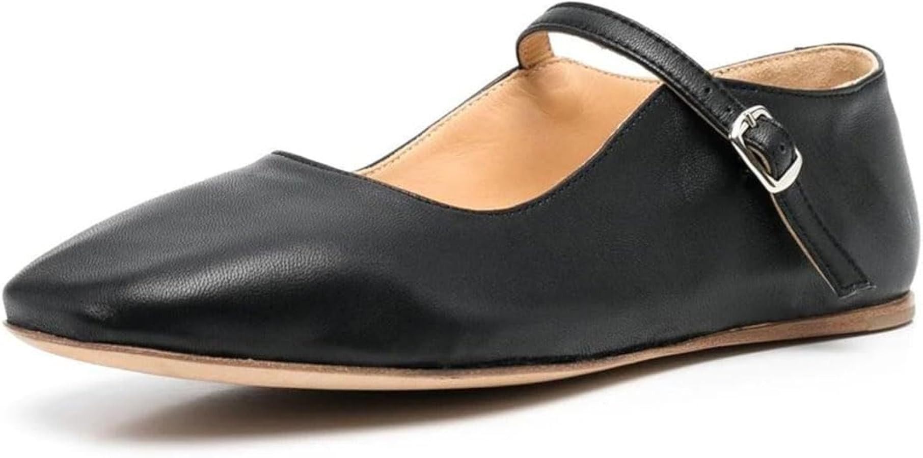 Women Classic Rounded Closed Toe Mary Janes Cute Ballet Flats with Buckle Straps Comfy Casual Bal... | Amazon (US)
