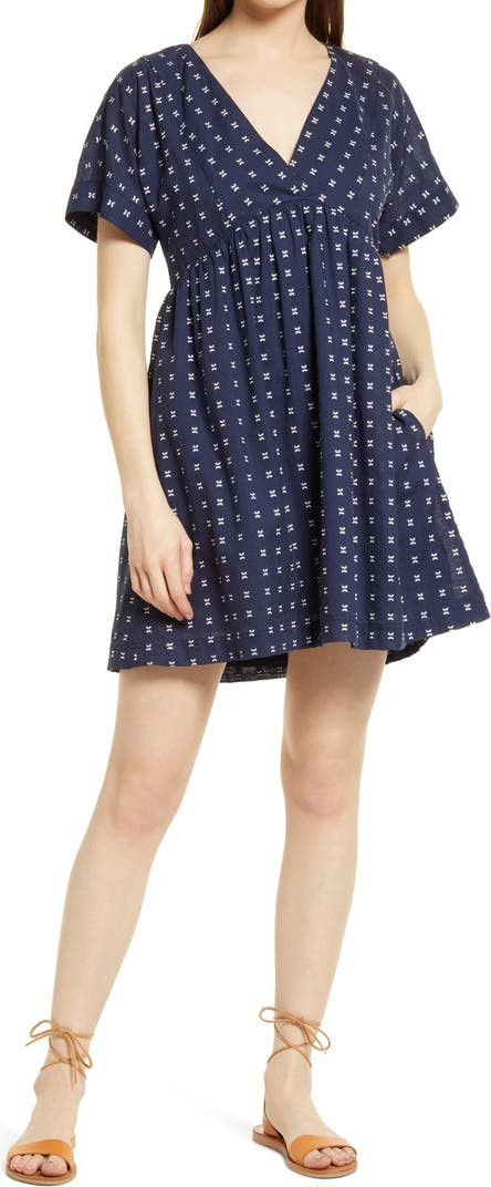 V-Neck Dolman-Sleeve Minidress - Madewell | Nordstrom