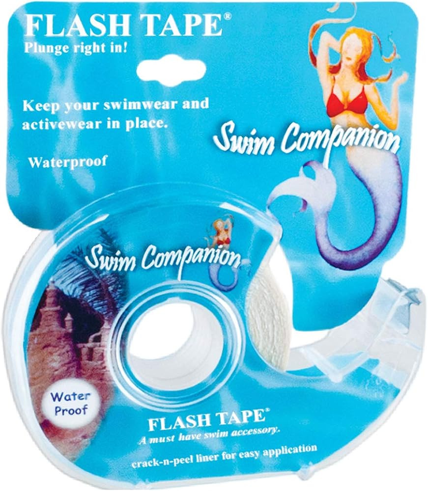 Braza Swim Flash Tape with Exclusive Crack N Peel Liner - Double Sided Clear Adhesive Clothing, F... | Amazon (US)