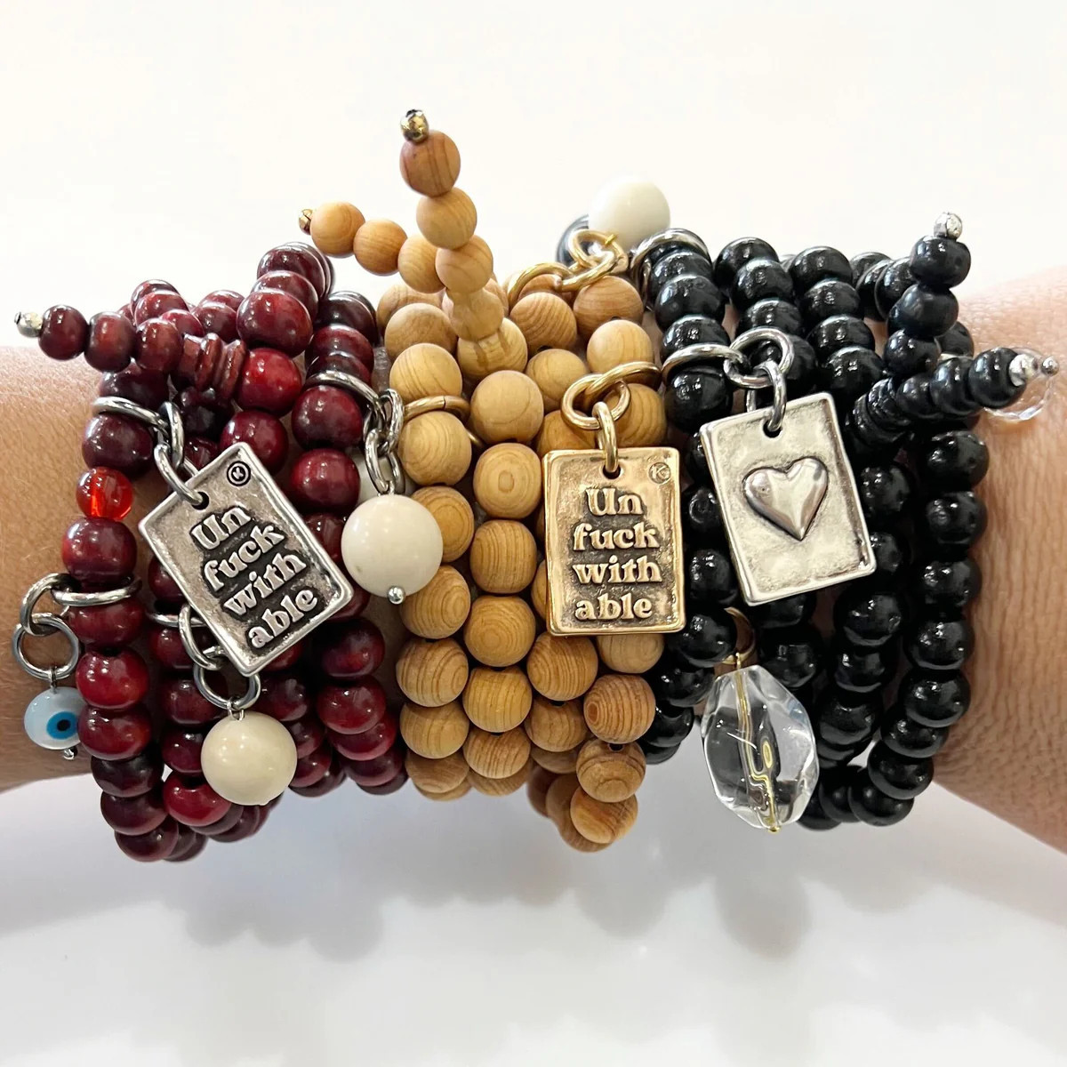 UNFUCKWITHABLE | HEART | Wood Boho Wrap | Katia Designs