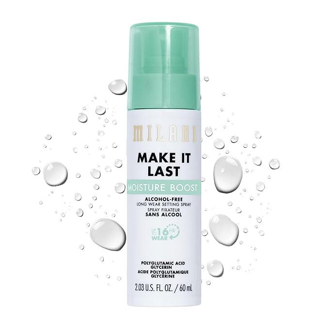 Milani Make It Last Moisture Boost Setting Spray - Alcohol Free Waterproof Makeup Finishing Mist ... | Amazon (US)
