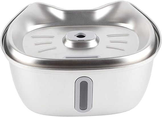 Cat Fountain 3L Stainless Steel Cat Water Fountain Automatic Water Circulation Filtered Water Fee... | Amazon (US)