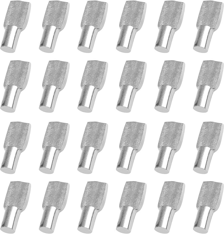 80Pcs 5mm Cabinet Shelf Pins Pegs, Cabinet Pegs Shelf Support, Spoon Shape Metal Shelving Pegs fo... | Amazon (US)