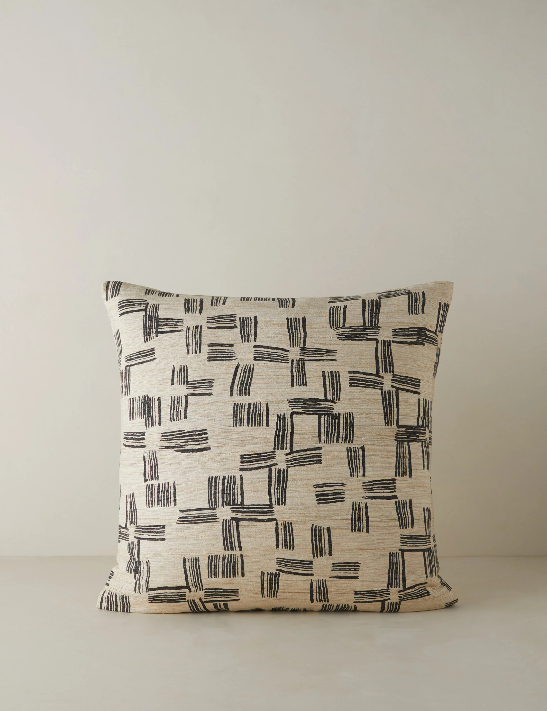 Crossmarks Silk Pillow by \u00c9lan Byrd | Lulu and Georgia 