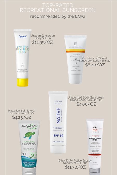 Clean sun screen options for summer