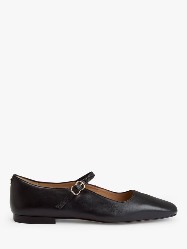 John LewisHarrietta Mary Jane Leather Pumps, Black | John Lewis (UK)