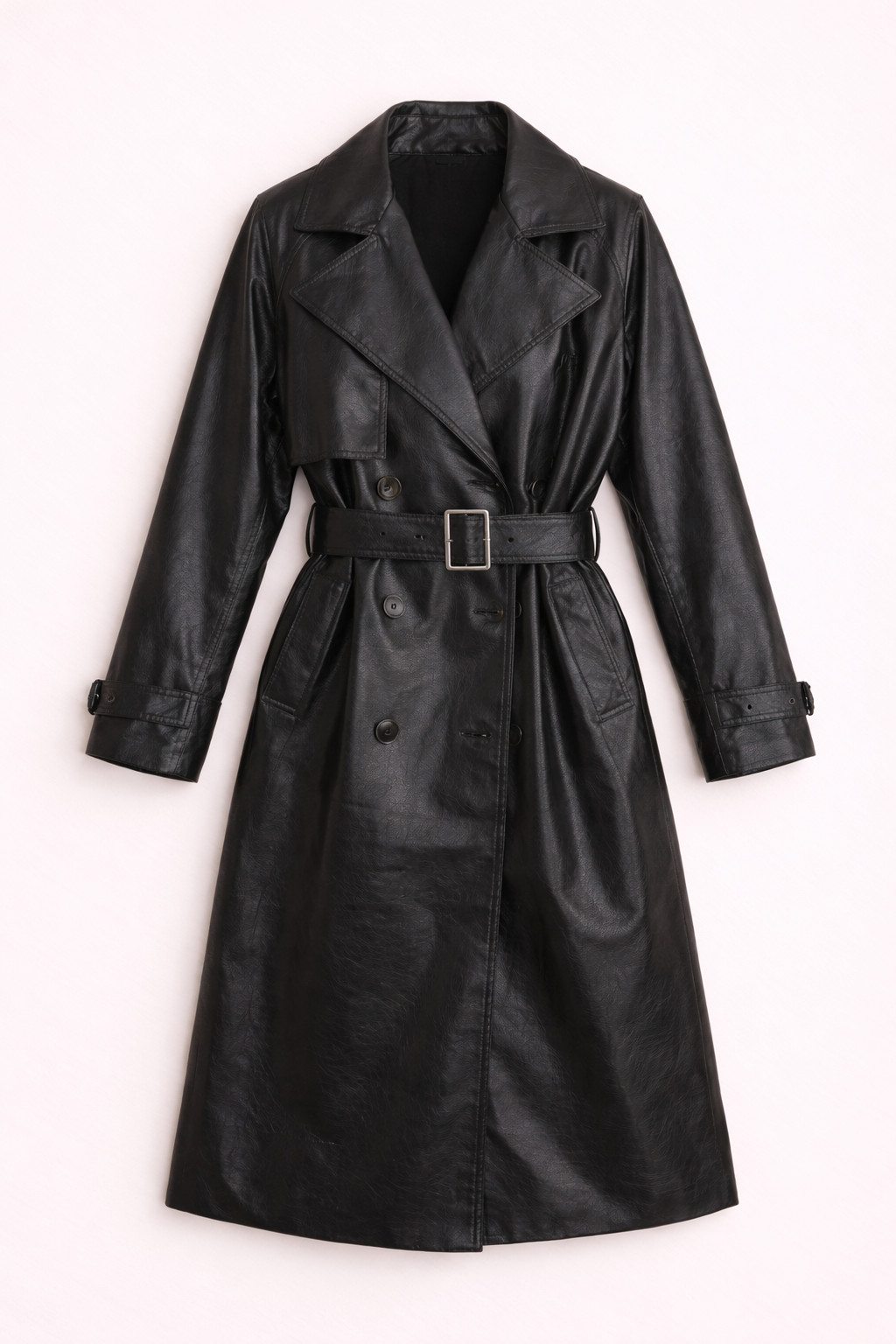 Talia Faux Leather Trench | Wishbone Boutique