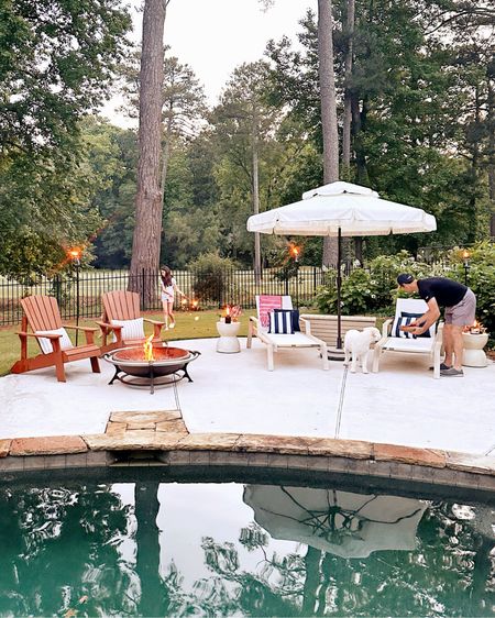Backyard Patio & Pool Memorial Day Summer BBQ celebration with Lowe’s 🇺🇸 Tiki torches, bonfire pit, Adirondack chairs, outdoor pillows, umbrellas and more…Lowe’s has all of your needs for the perfect outdoor Summer entertaining! #lowespartner #ad #bbq #summer #memorialday #backyard #patio

#LTKHome #LTKSeasonal #LTKFamily